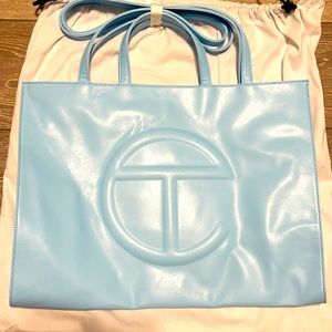 Large blue tote